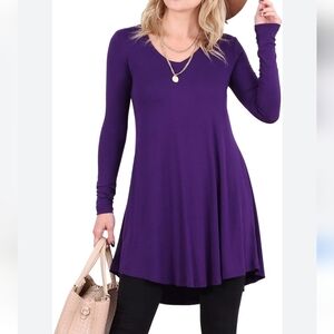 new LILBETTER light purple long sleeve dress size‎ large pockets, casual